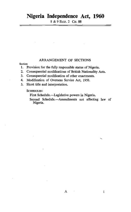 1960 in Hansard: What Britain Said as It Let Nigeria Go
